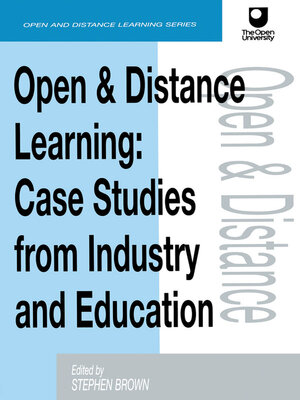 cover image of Open and Distance Learning